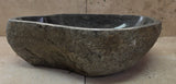 Handmade Natural Oval River Stone  Bathroom Basin  RL 25072035