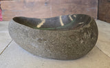 Handmade Natural Oval River Stone  Bathroom Basin  RS 2409082