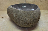 Handmade Natural Oval River Stone  Bathroom Basin  RVS 2409033