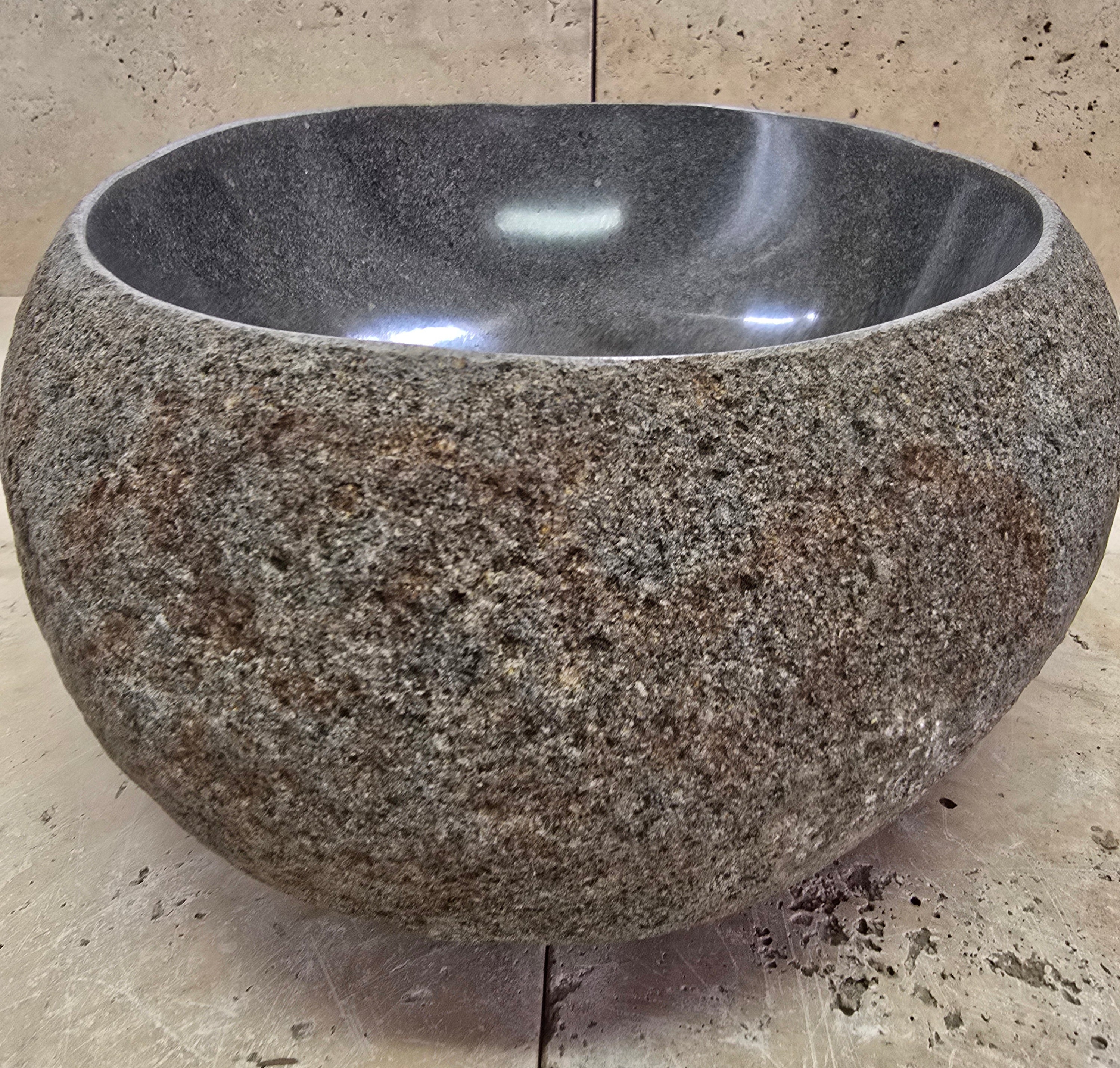 Handmade Natural Oval River Stone  Bathroom Basin  RVS 2409001