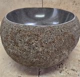 Handmade Natural Oval River Stone  Bathroom Basin  RVS 2409001