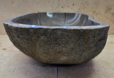 Handmade Natural Oval River Stone  Bathroom Basin  RL 240957