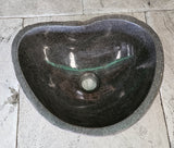 Handmade Natural Oval River Stone  Bathroom Basin  RS 2409147