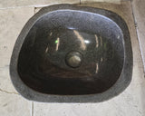 Handmade Natural Oval River Stone  Bathroom Basin  RS 2409107