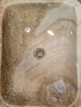 Natural Handmade Onyx Stone Bathroom Basin - ORM 240902