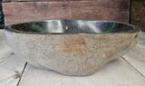Handmade Natural Oval River Stone  Bathroom Basin  RM 2409066