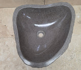 Handmade Natural Oval River Stone  Bathroom Basin  RS 2409039