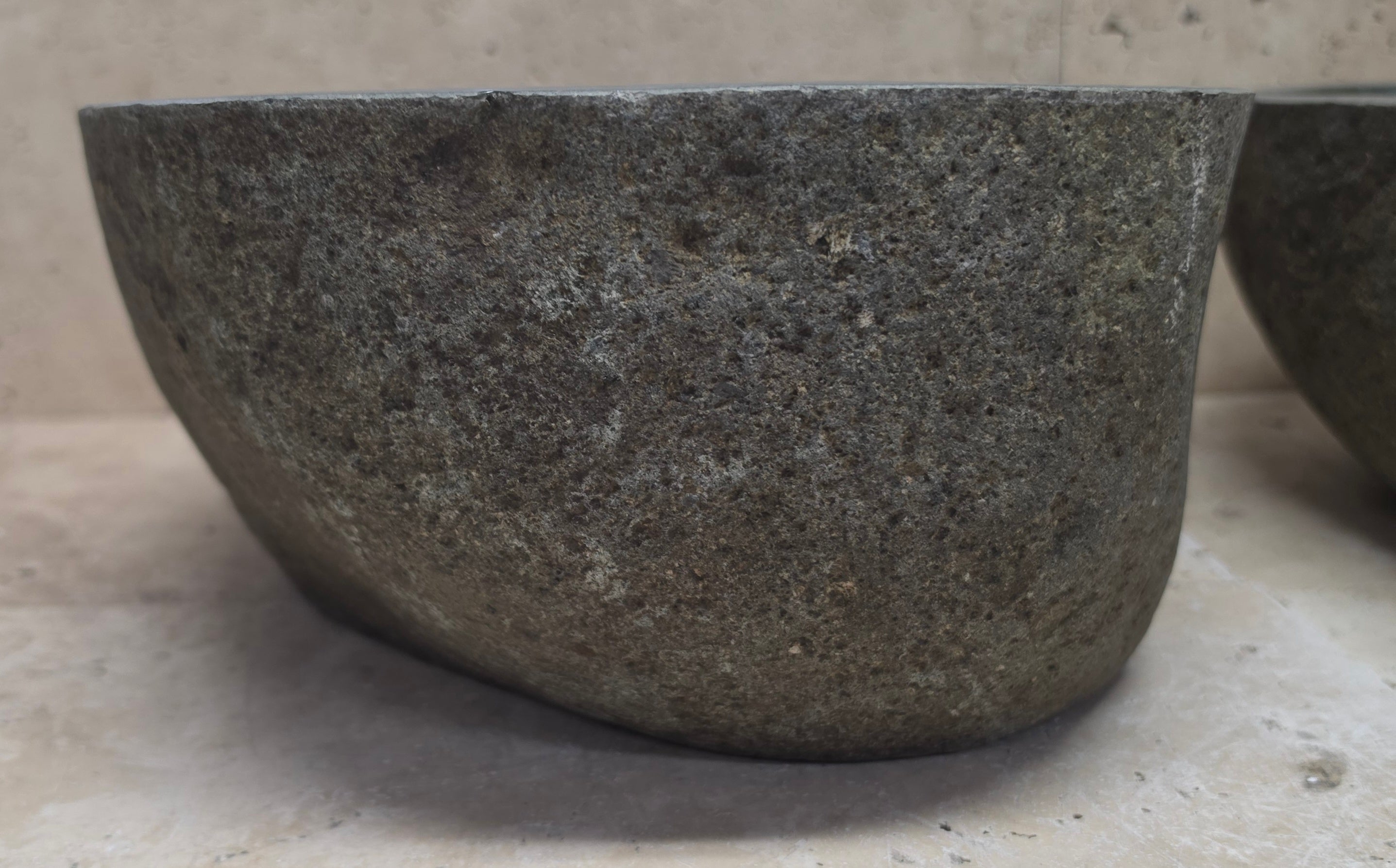 Handmade Natural Oval River Stone  Bathroom Basin TWIN SETS A & B RM 25072020