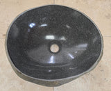 Handmade Natural Oval River Stone  Bathroom Basin  RVS 2409010