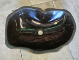 Handmade Natural Oval River Stone  Bathroom Basin  RL 240937