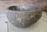 Handmade Natural Oval River Stone  Bathroom Basin  RL 2310017