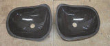 Handmade Natural Oval River Stone  Bathroom Basin TWIN SETS A & B RS 25072055
