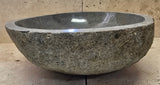 Handmade Natural Oval River Stone  Bathroom Basin  RL 240940