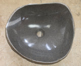 Handmade Natural Oval River Stone  Bathroom Basin  RVS 2409013