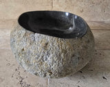 Handmade Natural Oval River Stone  Bathroom Basin  RVM 2409036