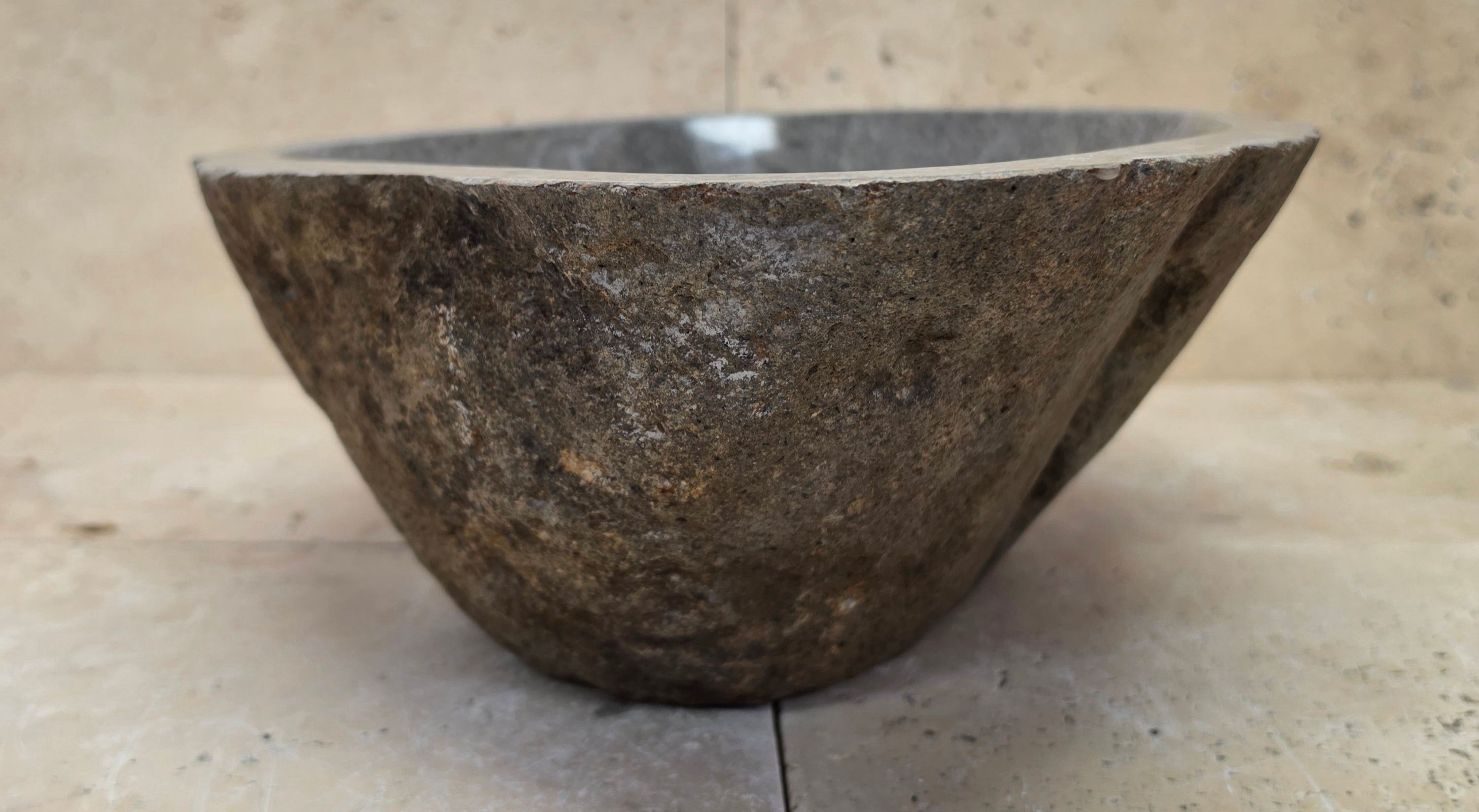 Handmade Natural Oval River Stone  Bathroom Basin  RM 25072032