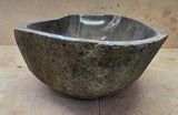 Handmade Natural Oval River Stone  Bathroom Basin  RL 240957