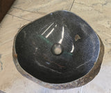 Handmade Natural Oval River Stone  Bathroom Basin  RVS 2409052