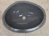 Handmade Natural Oval River Stone  Bathroom Basin  RM 25072003