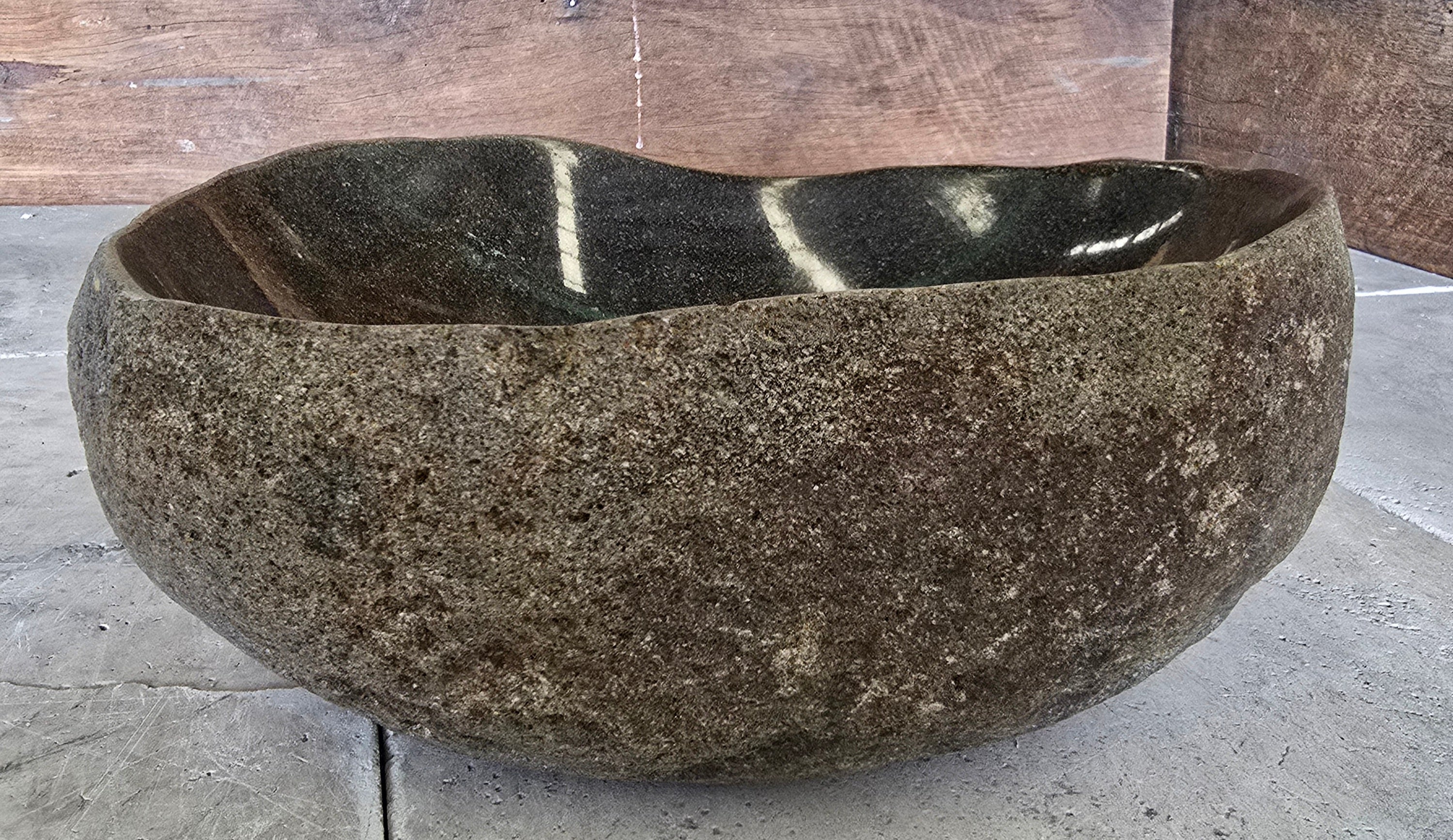 Handmade Natural Oval River Stone  Bathroom Basin  RVS 2409092