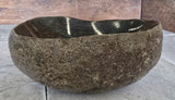 Handmade Natural Oval River Stone  Bathroom Basin  RVS 2409092