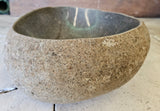 Handmade Natural Oval River Stone  Bathroom Basin  RVS 2409016