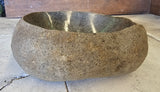 Handmade Natural Oval River Stone  Bathroom Basin  RVS 2409044