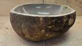 Handmade Natural Oval River Stone  Bathroom Basin  RS 2409132