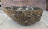 Handmade Natural Oval River Stone  Bathroom Basin  RS 2409007
