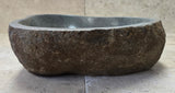 Handmade Natural Oval River Stone  Bathroom Basin  RM 2409115