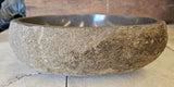 Handmade Natural Oval River Stone  Bathroom Basin  RS 2409019