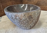 Handmade Natural Oval River Stone  Bathroom Basin  RS 2409078