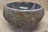 Handmade Natural Oval River Stone  Bathroom Basin  RS 2409029