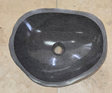 Handmade Natural Oval River Stone  Bathroom Basin  RS 2409016