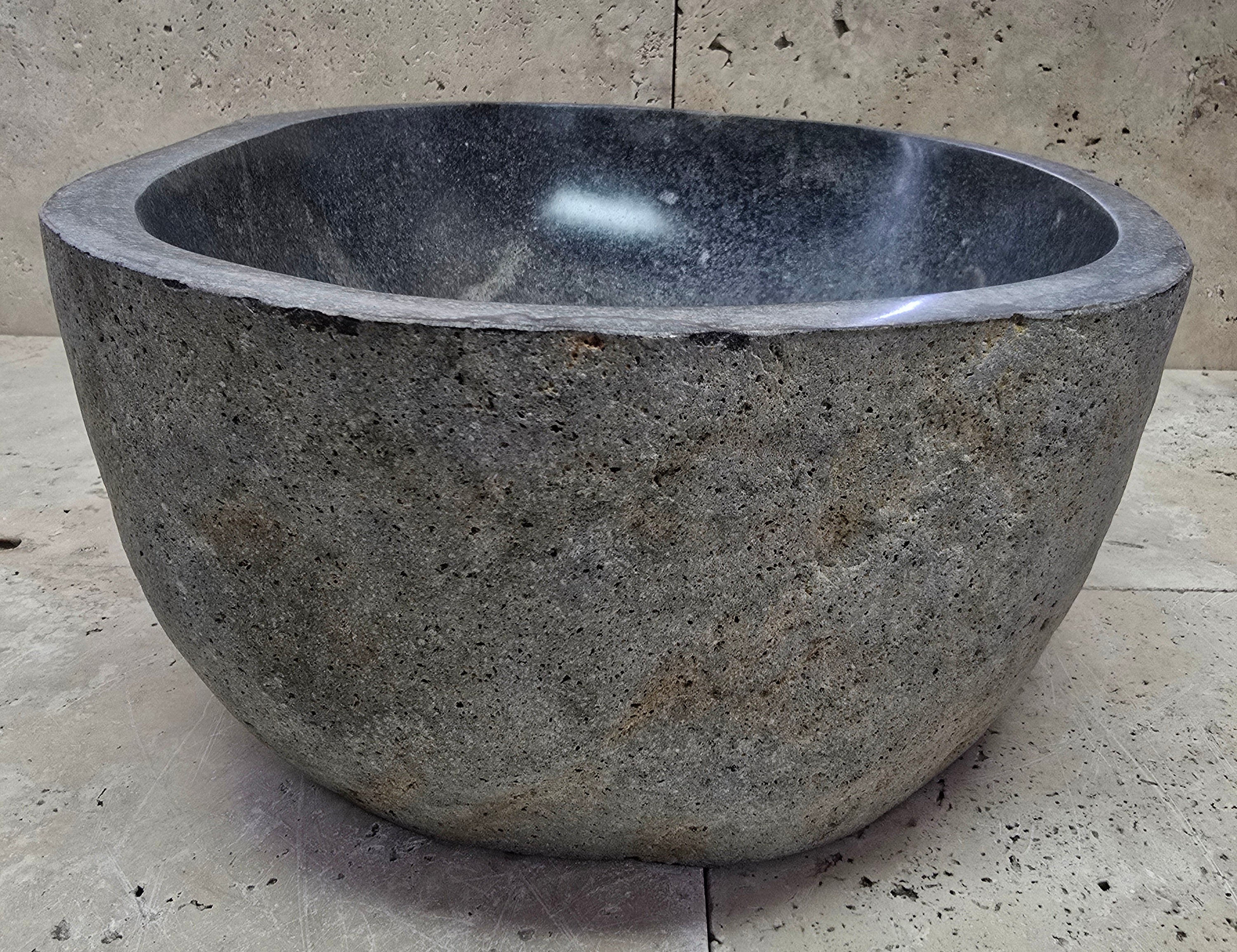 Handmade Natural Oval River Stone  Bathroom Basin  RM 2409097