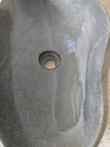 Handmade Natural Oval River Stone  Bathroom Basin  RVL 240948