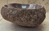Handmade Natural Oval River Stone  Bathroom Basin  RVS 2409019