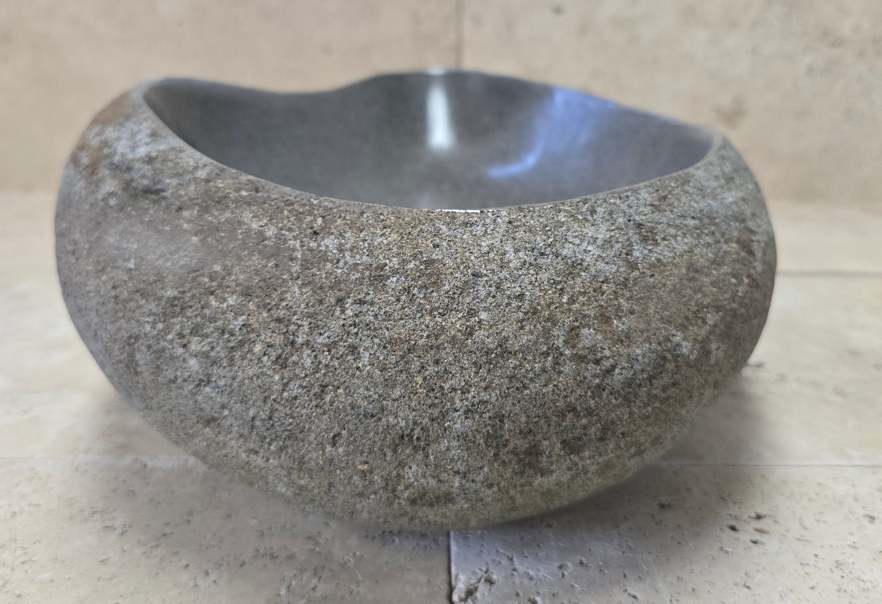 Handmade Natural Oval River Stone  Bathroom Basin  RVM 2409075
