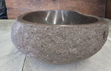 Handmade Natural Oval River Stone  Bathroom Basin  RS 2409057