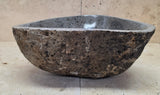 Handmade Natural Oval River Stone  Bathroom Basin  RS 2409134