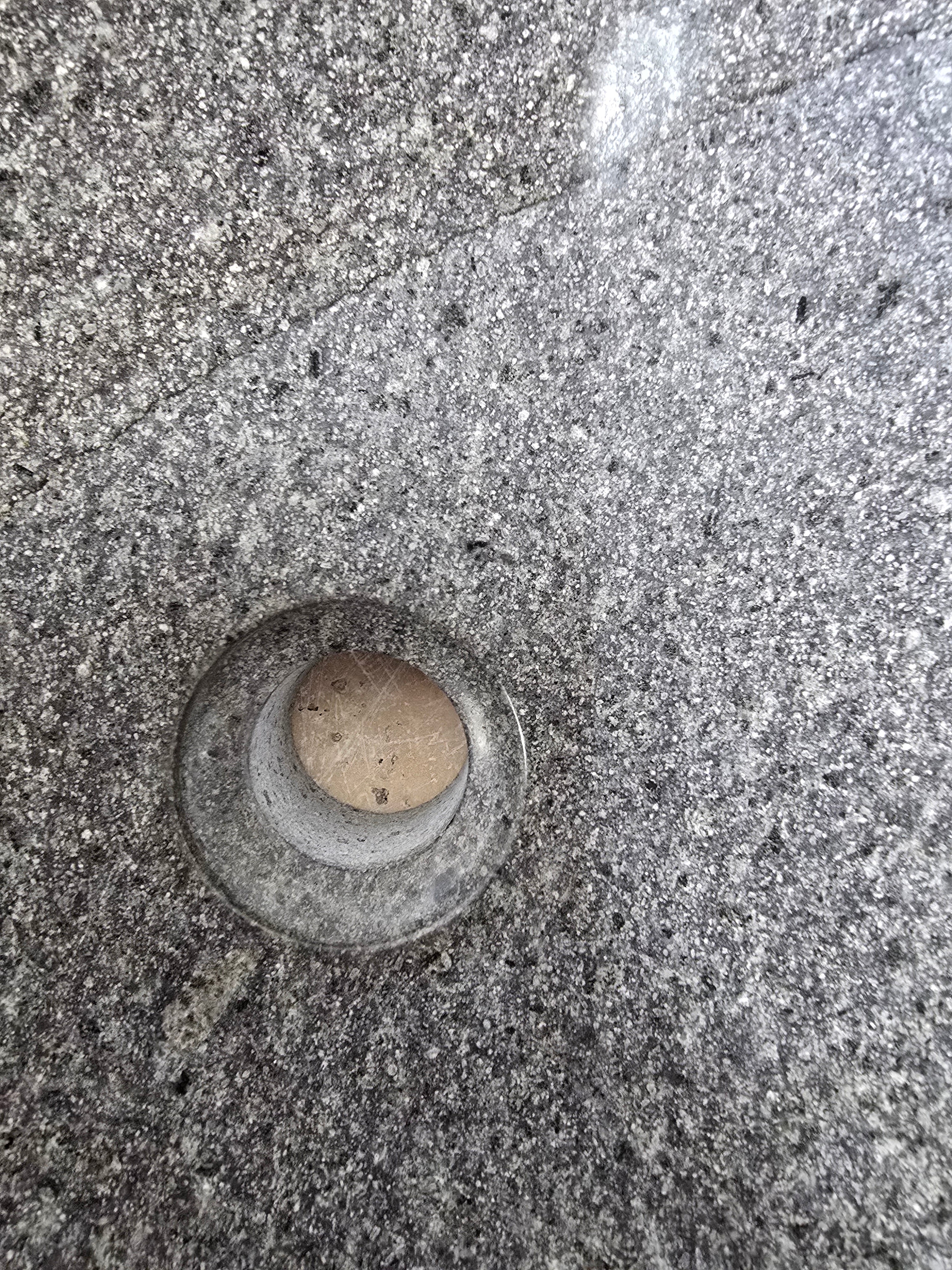 Handmade Natural Oval River Stone  Bathroom Basin  RS 2409146