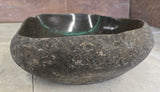 Handmade Natural Oval River Stone  Bathroom Basin  RVS 2409056