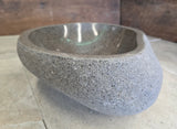 Handmade Natural Oval River Stone  Bathroom Basin  RS 24091062
