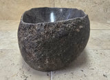 Handmade Natural Oval River Stone  Bathroom Basin  RVM 2409030