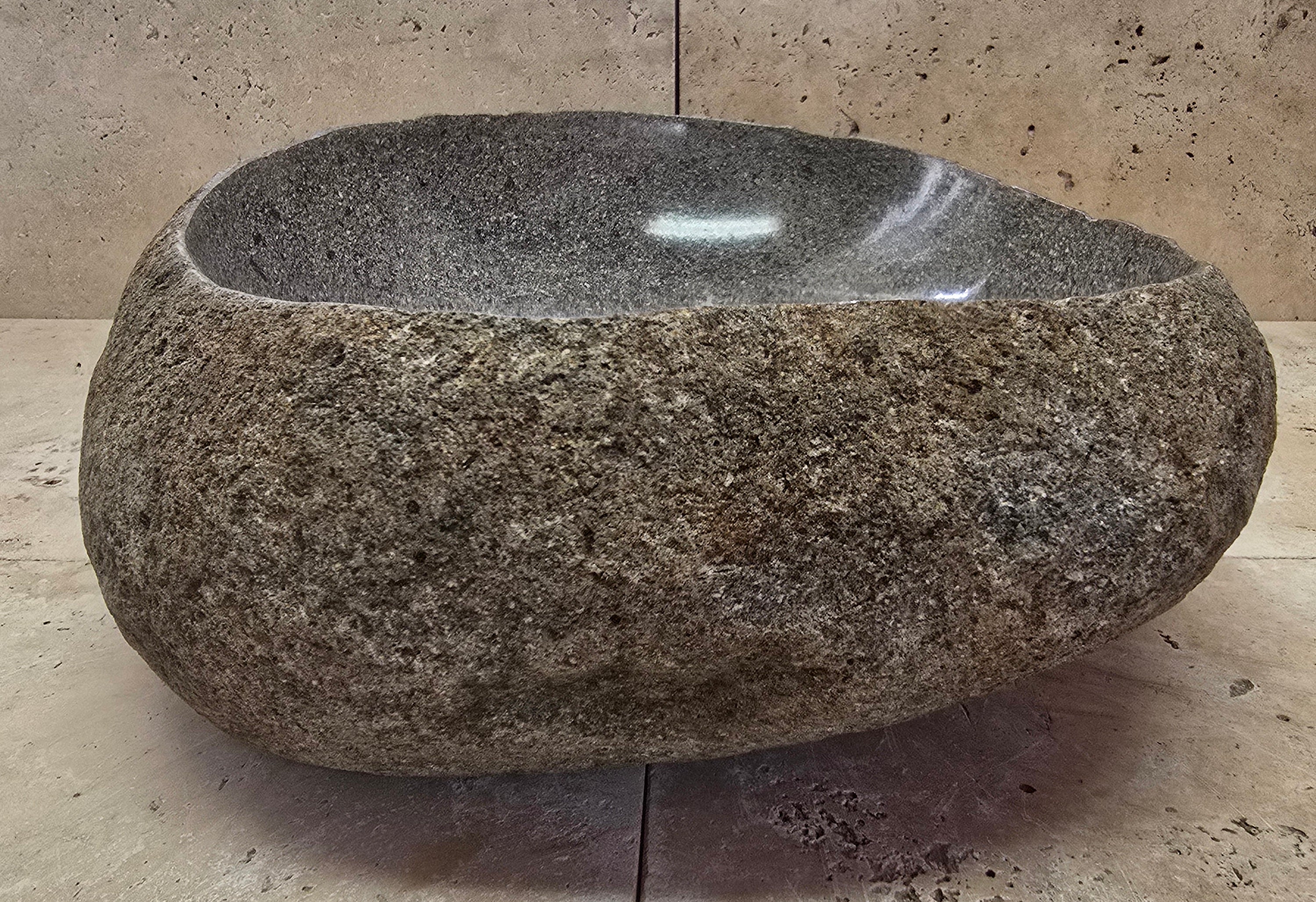 Handmade Natural Oval River Stone  Bathroom Basin  RVS 2409048