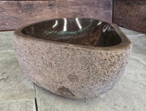Handmade Natural Oval River Stone  Bathroom Basin  RM 2409089