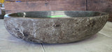 Handmade Natural Oval River Stone  Bathroom Basin  RL 240954