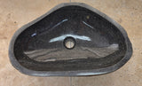 Handmade Natural Oval River Stone  Bathroom Basin  RL 25072042