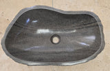 Handmade Natural Oval River Stone  Bathroom Basin  RL 240957