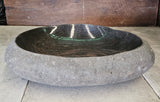Handmade Natural Oval River Stone  Bathroom Basin  RVL 240901
